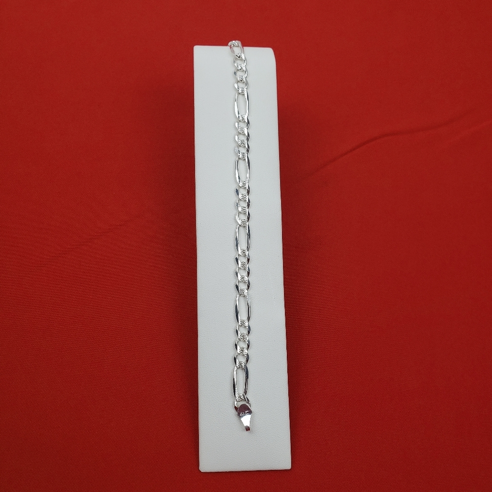 925 Solid Sterling Silver Bracelet For Men 22cmm View 3